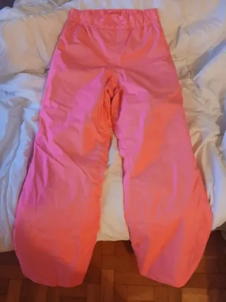 Pantalón de esquiar rosa neón