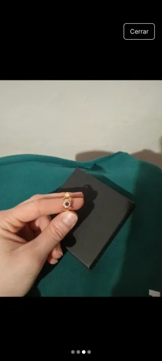 Anillo oro y rubí
