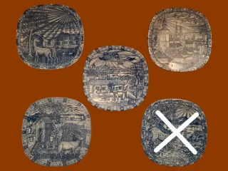 Piatti di Natale Rörstrand anni 1980-1983