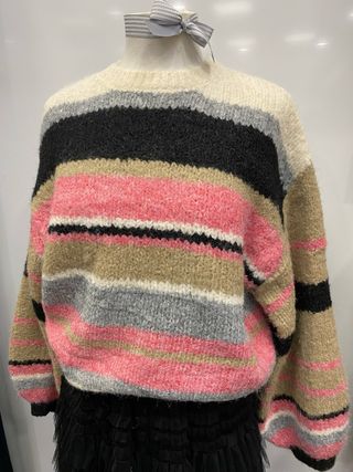 Jersey de rayas multicolor