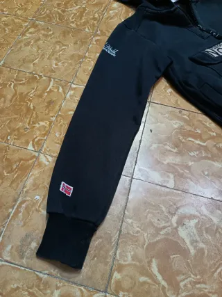 Sudadera capucha 00s Geographical Norway Negra