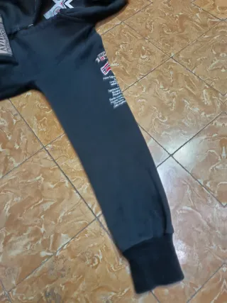 Sudadera capucha 00s Geographical Norway Negra