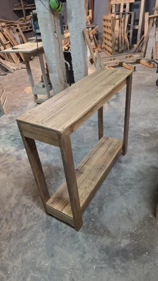 Consola Madera Reciclada color roble