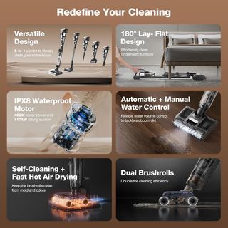 Aspiradora inalámbrica multifunción 5 en 1 NUEVA