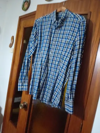 Camisa cuadros caballero talla L