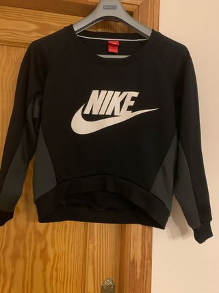 Sudadera Nike Mujer Negra y Gris