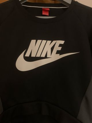 Sudadera Nike Mujer Negra y Gris