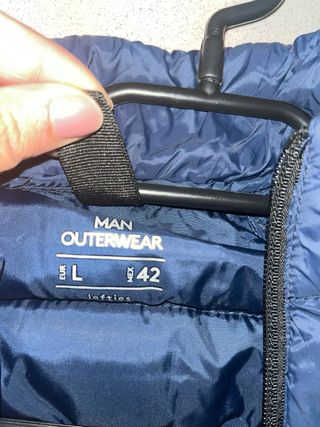 Chaleco acolchado OUTER azul talla L