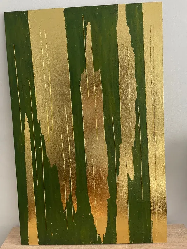 Pioggia d'Oro Acrilico Pane d'Oro