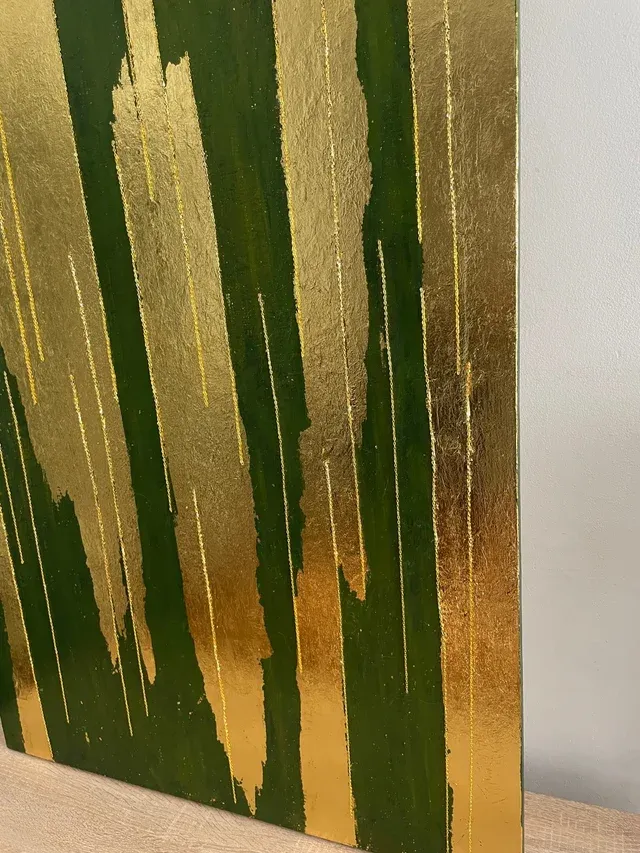 Pioggia d'Oro Acrilico Pane d'Oro