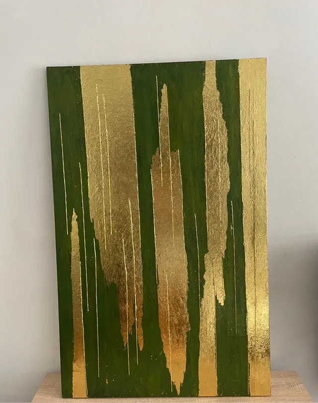 Pioggia d'Oro Acrilico Pane d'Oro