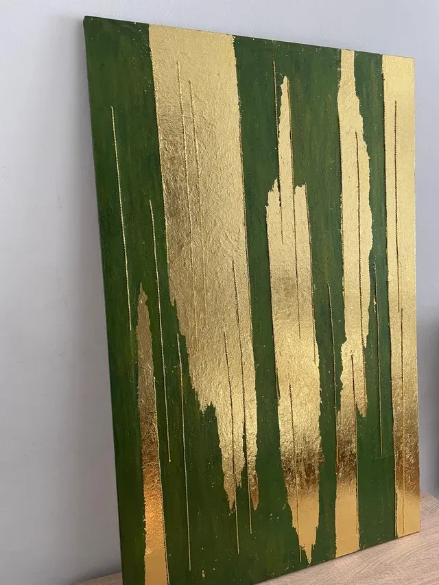 Pioggia d'Oro Acrilico Pane d'Oro