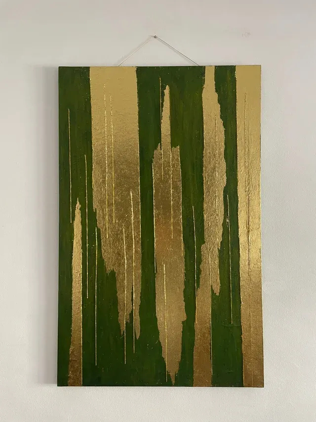 Pioggia d'Oro Acrilico Pane d'Oro