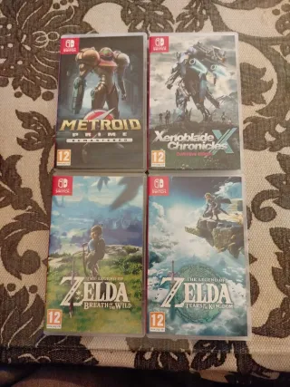 Pack 4 Juegos Nintendo Switch: Zelda, Xenoblade, M