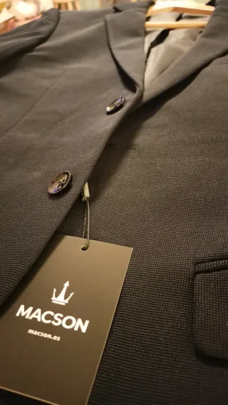 Americana traje línea confort azul