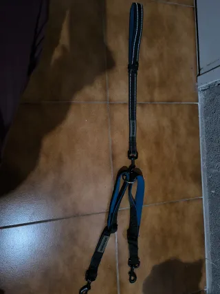 Correa doble para perro Youthink azul