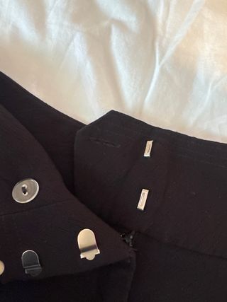 Pantalón corto negro de vestir