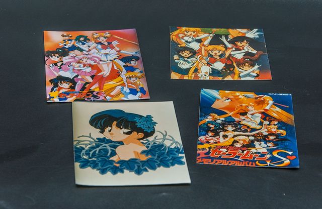 Sailor Moon 3 foto + 1 Ranma cartolina