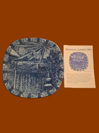 Piatti di Natale Rörstrand anni 1985-1987