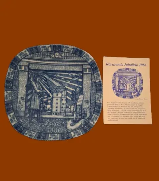 Piatti di Natale Rörstrand anni 1985-1987