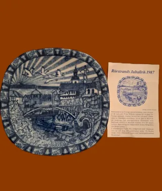 Piatti di Natale Rörstrand anni 1985-1987