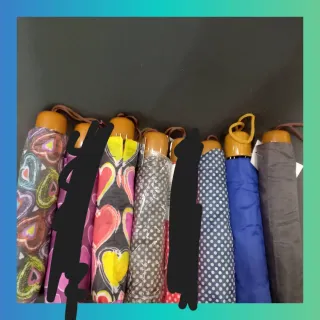 Paraguas plegable multicolor