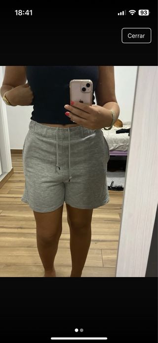 Pantalones cortos grises