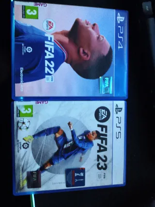 FIFA 22 y FIFA 23 PS4/PS5 Se venden juntos a 20€