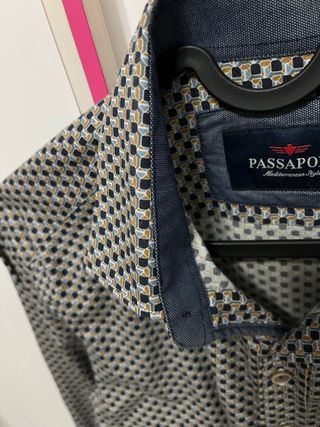 Camisa hombre Passaport Talla 2 Estampada