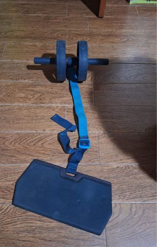 Rodillo Abdominal con Esterilla y Correas