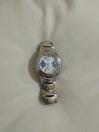 Reloj Lotus Plata y Blanco