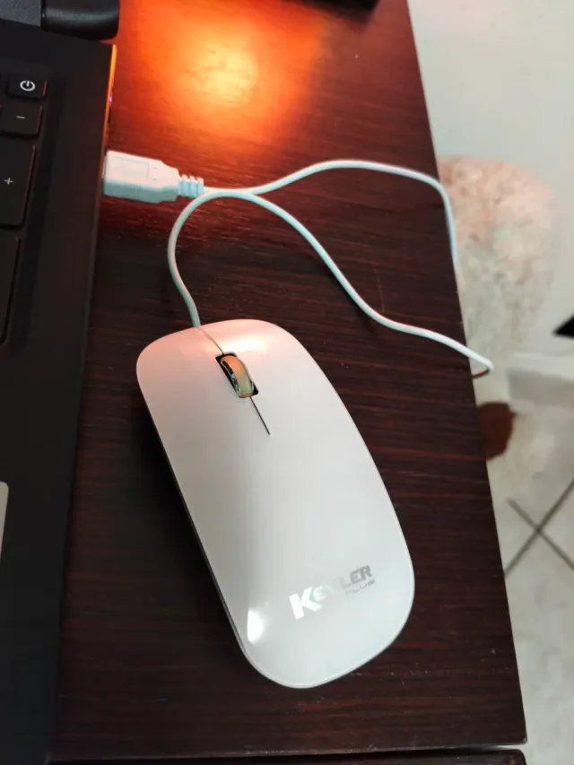 Mouse PC Bianco Kevler Plus