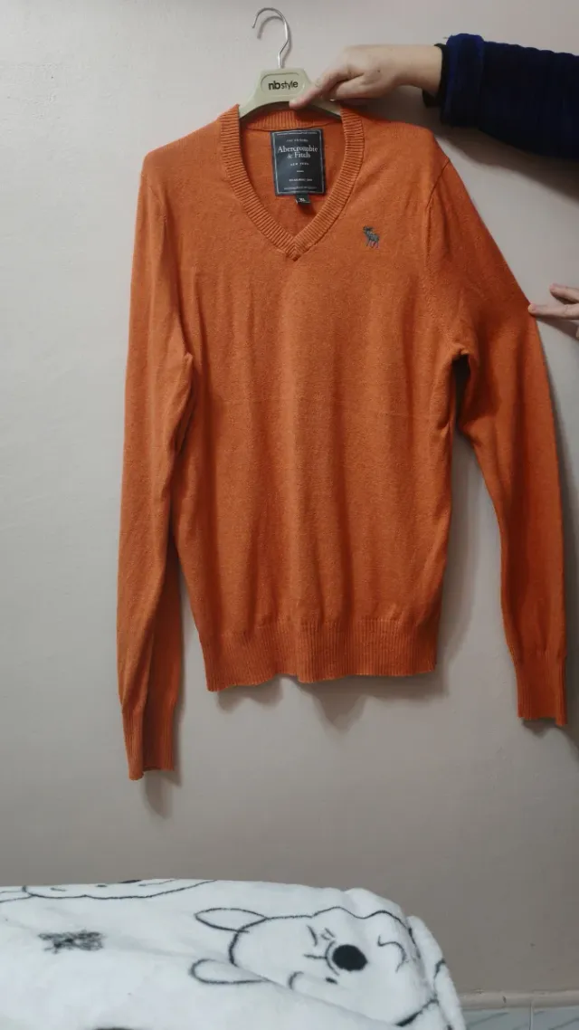 Jersey Abercrombie & Fitch Naranja XL Hombre
