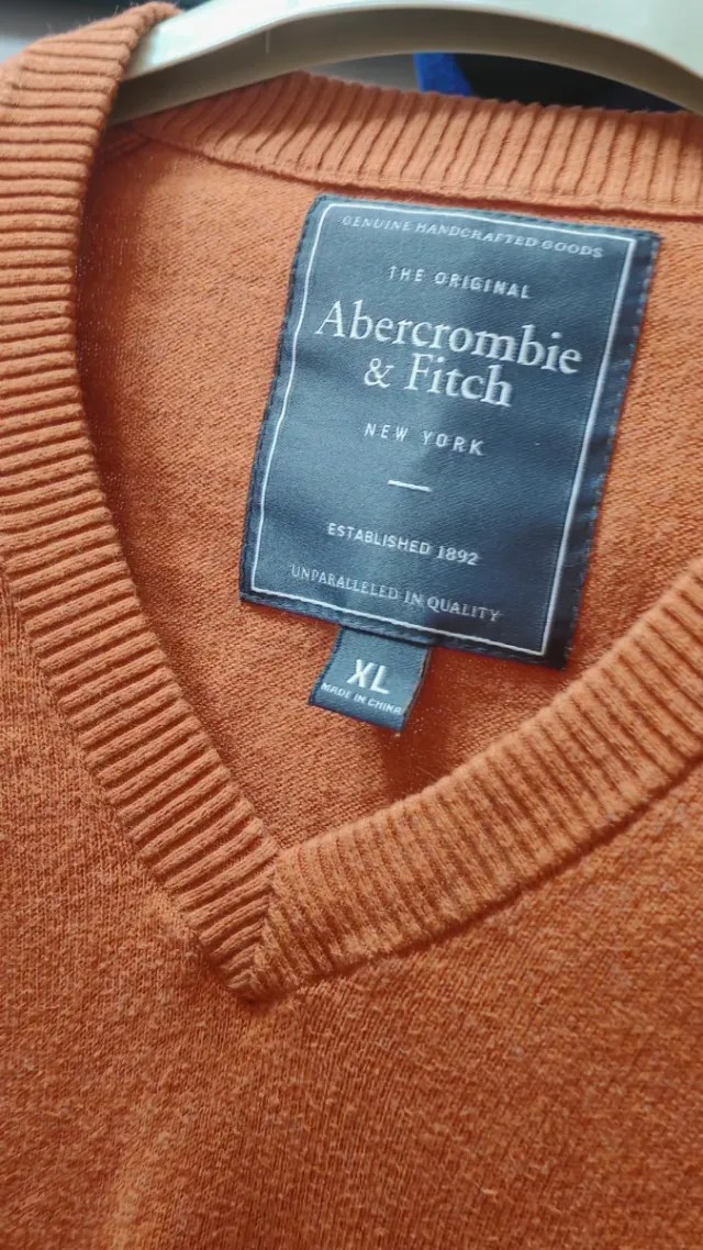 Jersey Abercrombie & Fitch Naranja XL Hombre