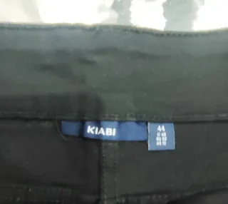 Falda vaquera negra botones