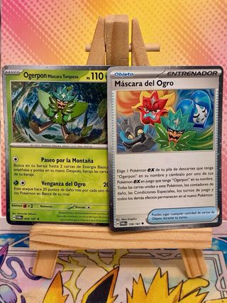 Ogerpon Máscara Turquesa EX 166 SVP promo ESP