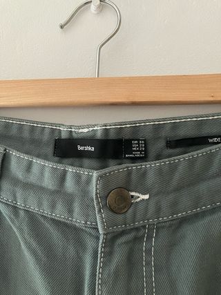 Pantalones cargo hombre verde