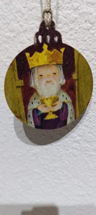 Adorno Navidad Rey Melchor Madera