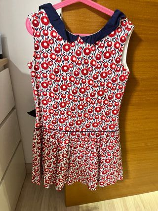 Vestido Mayoral floral rojo y azul