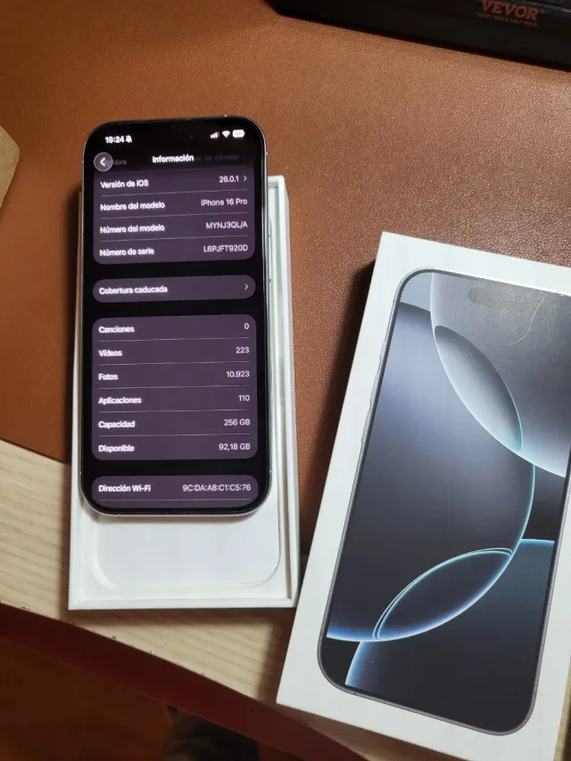 iPhone 16 Pro 256GB Blanco como nuevo