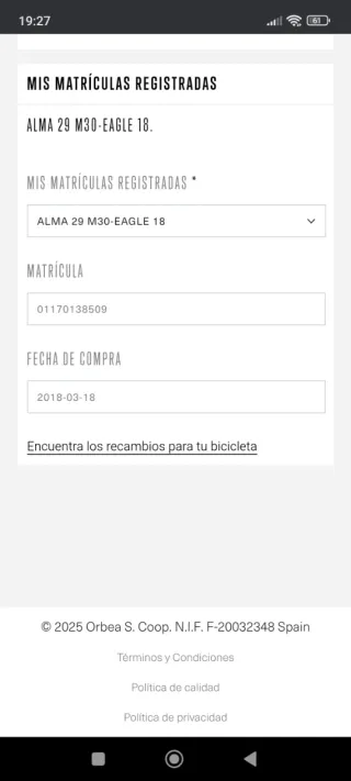 Orbea Alma M30 Carbono talla M