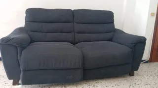 Sofá de 2 plazas azul marino