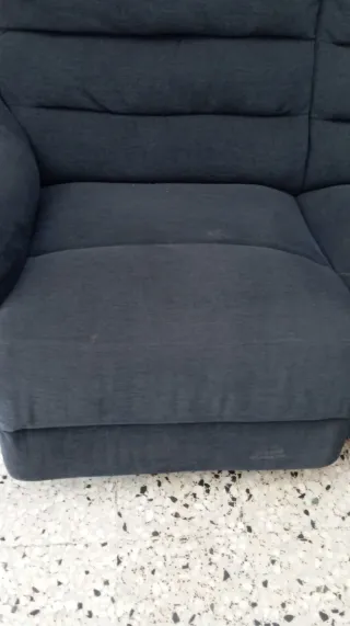 Sofá de 2 plazas azul marino