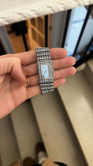 Reloj D&G x Swarovski Azul y Plateado