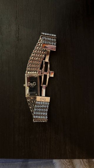 Reloj D&G x Swarovski Azul y Plateado