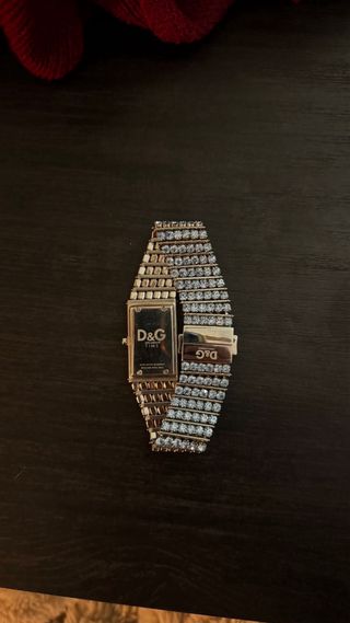 Reloj D&G x Swarovski Azul y Plateado