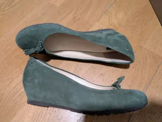 Zapatos planos verdes mujer talla 38