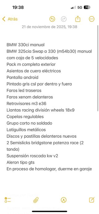 BMW e46 330i coupe tracktool