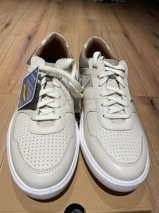Zapatillas Clarks Hombre Piel T.44 Crudo