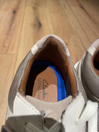 Zapatillas Clarks Hombre Piel T.44 Crudo